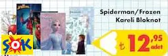 SPİDERMAN/FROZEN KARELİ BLOKNOT SPİDERMAN/FROZEN KARELİ BLOKNOT